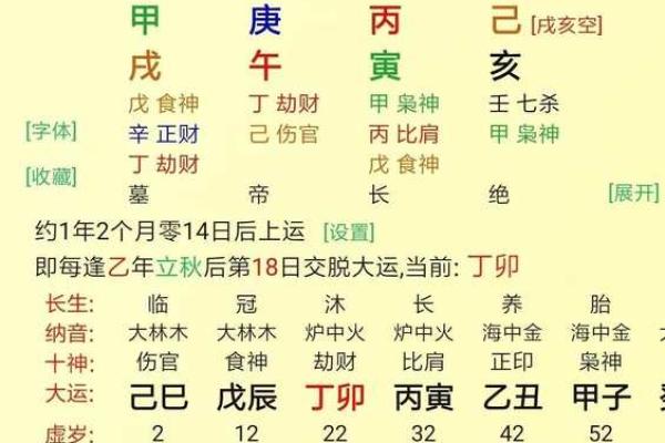 探索命理的奥秘：丙辰、戊辰、己亥与甲子的命运解析