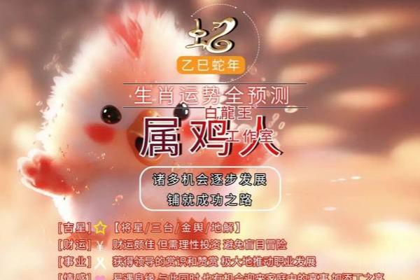属鸡人的命运解析：2019年生肖鸡的运势与性格特征