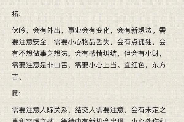 十二生肖命理解析：解析你的命运排行与性格特点