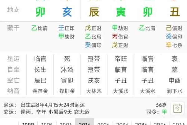 探秘命理学：乙丑、丙戌、丁未、癸卯的命运解析