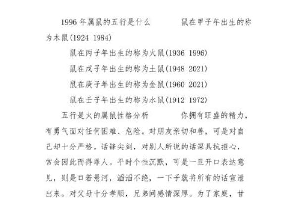 1972年属鼠的性格特点与命运解析