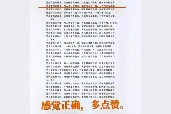 金命男与火命女的婚姻契机：幸福的双星交汇