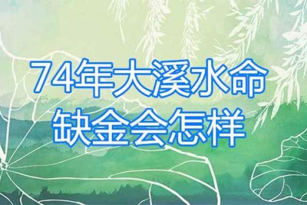 探寻48岁大溪水命的命理缺失与调整之道
