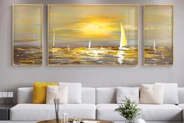 大海水命和金命的客厅画作选择：提升家居风水与生活品质的秘诀