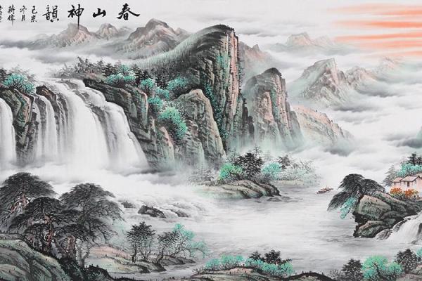 火命土命家庭客厅风水画的和谐美学