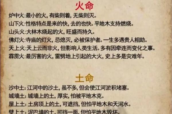 土命火命：探秘五行之中颜色的奥秘与选择