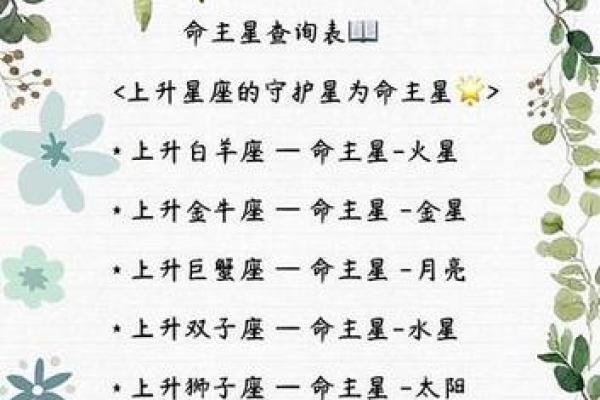 命主星对个人命运的深远影响及其解读