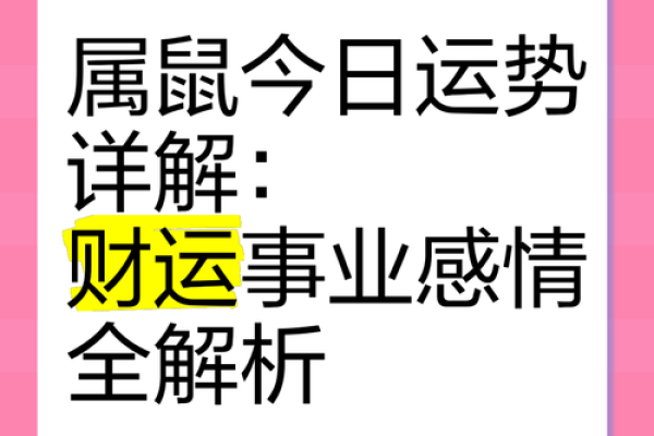 鼠年大吉：揭秘鼠年出生者的命格与运势