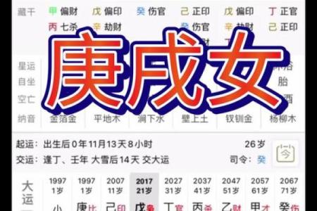 庚戌命格解析：探秘庚戌年人的性格特征与命运走向