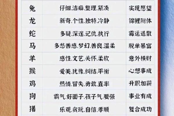 探索十二生肖：性格与命运的奇妙联系