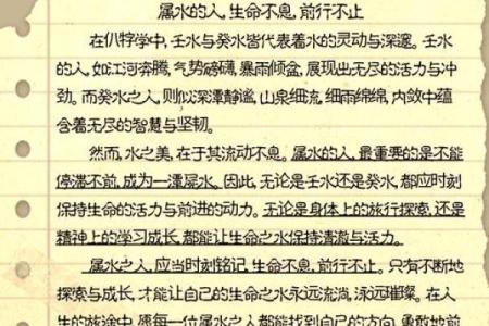 92年属什么命？探索水命的神秘与魅力