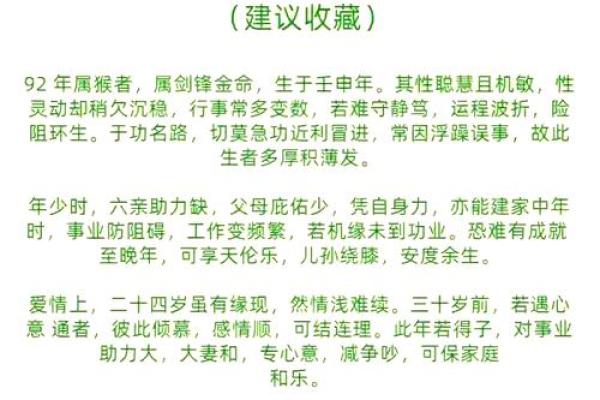 农历2004年属猴：聪明机智的一年，命运与潜能的解读