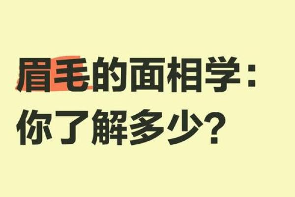眉毛竖起的奥秘：看不见的命运线与性格神秘解读