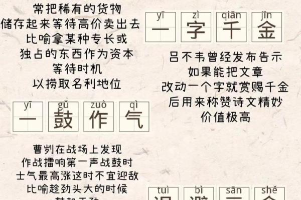 深入探讨“因果关系”的成语：从源头到结果的智慧之道