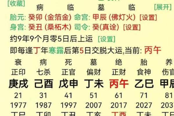 探索命理之奥秘：丁丑戊申己未五行命运的解析与启示