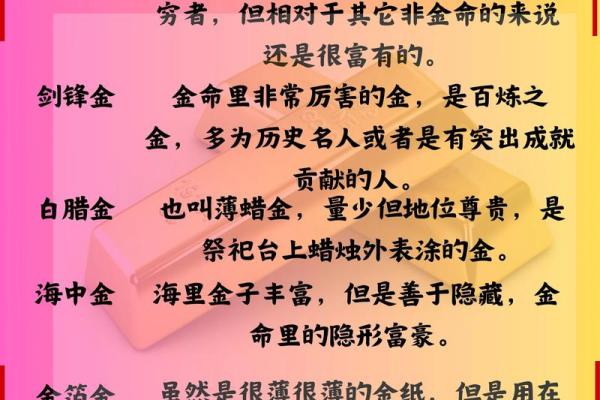 探寻八字奥秘：解读金命与木命的命理特征与影响