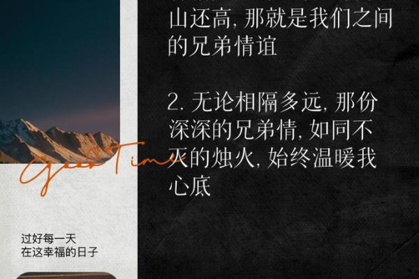 兄弟情深：解析“兄弟命”的深层含义与人生启示