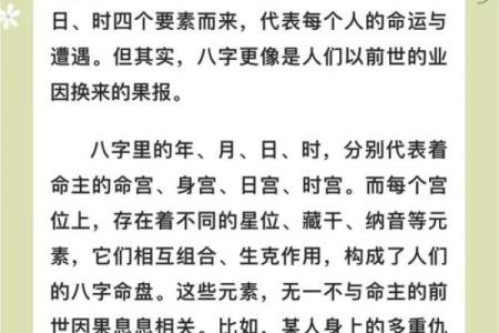四季轮回，命运交织：探讨命理与人生的奇妙关系