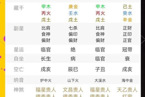 戊子年出生的人命理解析：命运与个性深度剖析