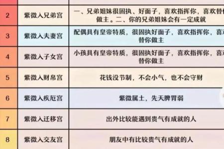 揭秘紫薇命盘中的大限：掌握人生运势的关键所在