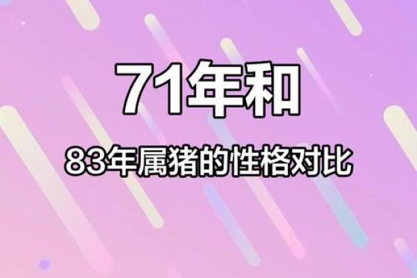 71年属猪的命运与性格特征详解
