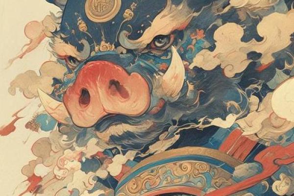 属猪火命纹样设计解析：寓意与风格的完美结合