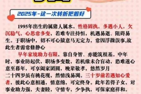 1995年属猪，幸运的命运与人生探秘