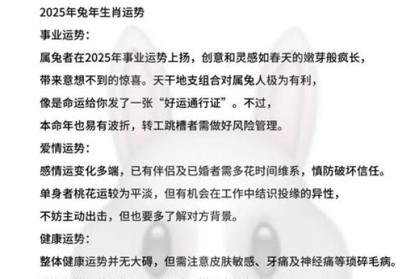 1965年出生的兔子命运分析：桃花盛开，事业腾飞的秘钥