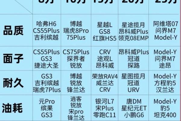 如何选择适合自己的汽车：命运与车的正确匹配