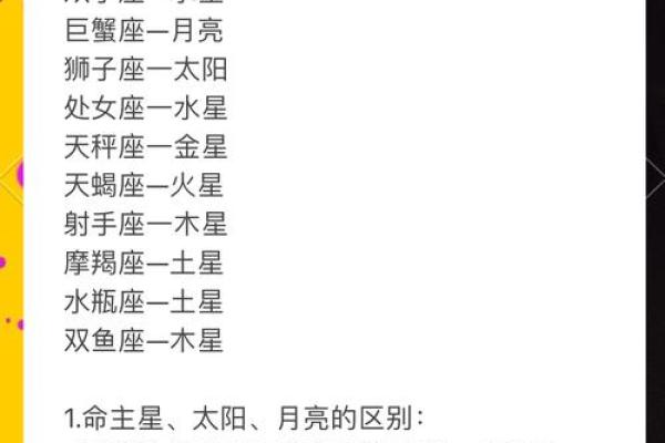 太阳命主星:星座影响下的个性与命运解析 太阳命主星:星座影响下的个性与命运解析