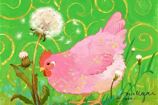 石榴木笼中的鸡:一个寓言与现实的交融之旅 石榴木笼中的鸡:一个寓言与现实的交融之旅